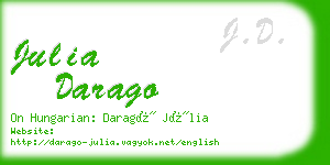 julia darago business card